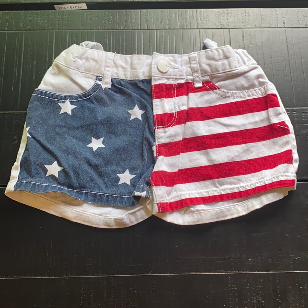 American Flag Girls Shorts | 6